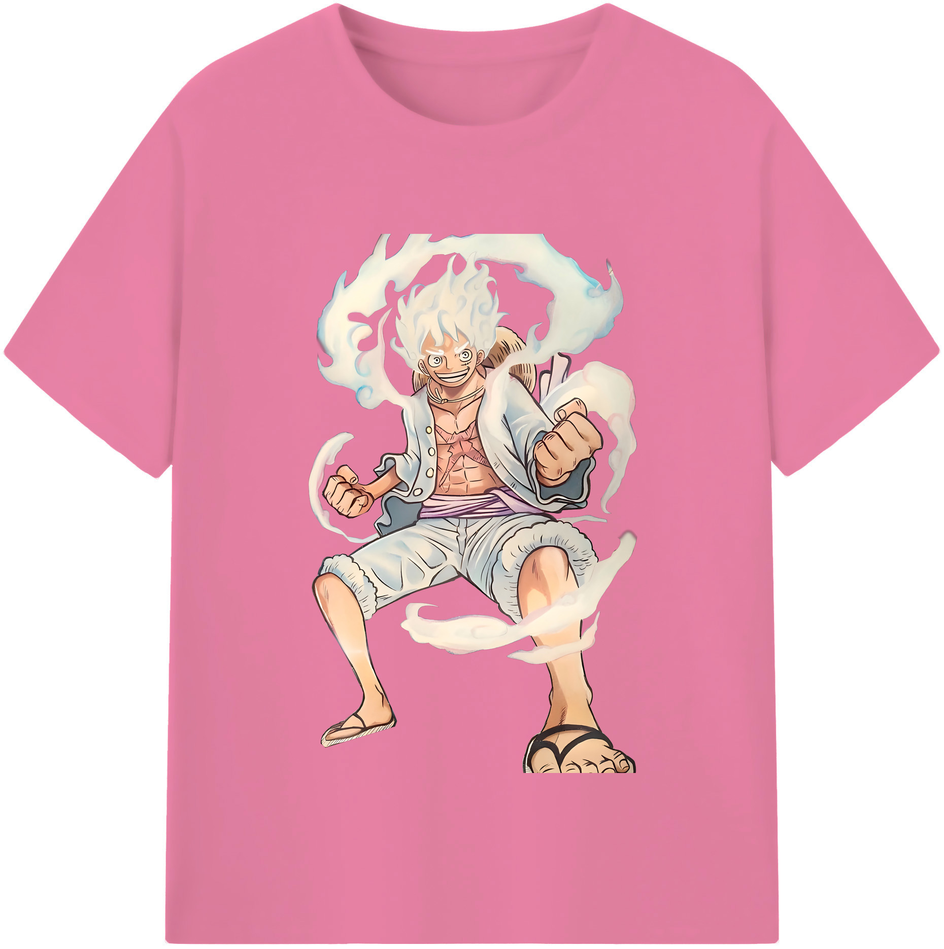 ワンピース モンキー・D・ルフィ ONE PIECE Monkey D. Luffy 綿100％半袖Tシャツ（フロントプリント）